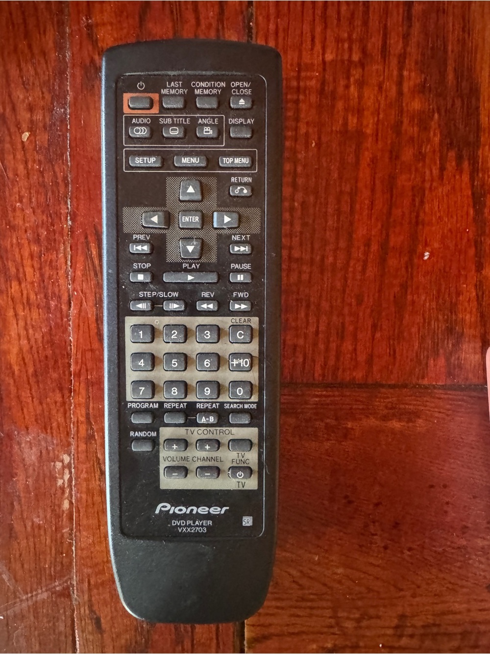 Pioneer VXX2703 DVD player remote control